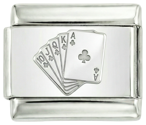 Royal Flush, on Silver