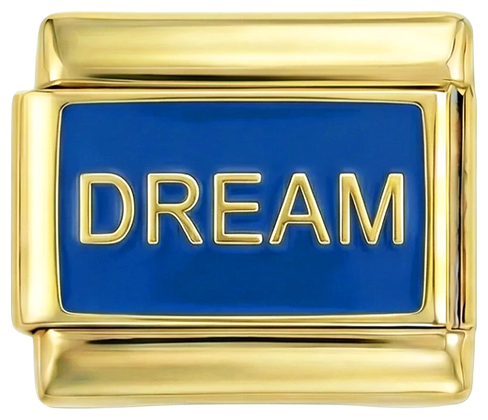 Dream on Blue Plate on Gold - dream-on-blue-plate-on-gold.png