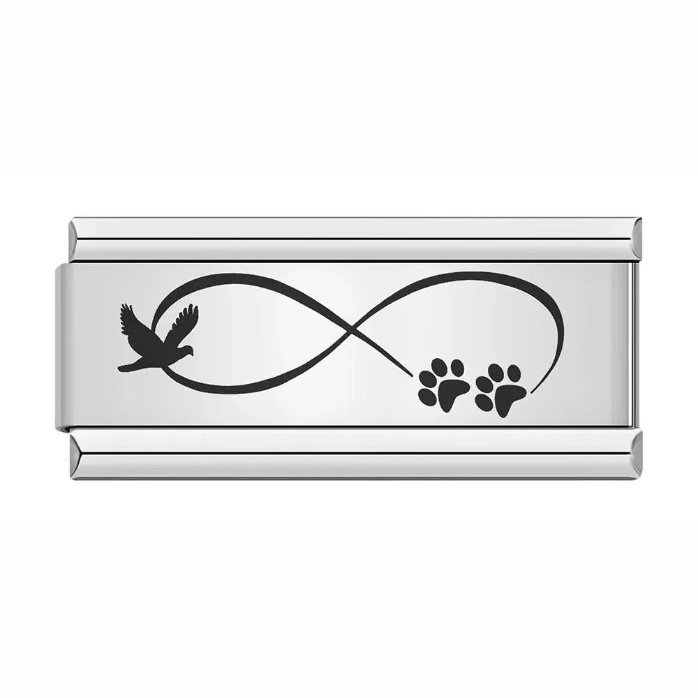 Infinity, Animal Paws, on Silver - Charms Official