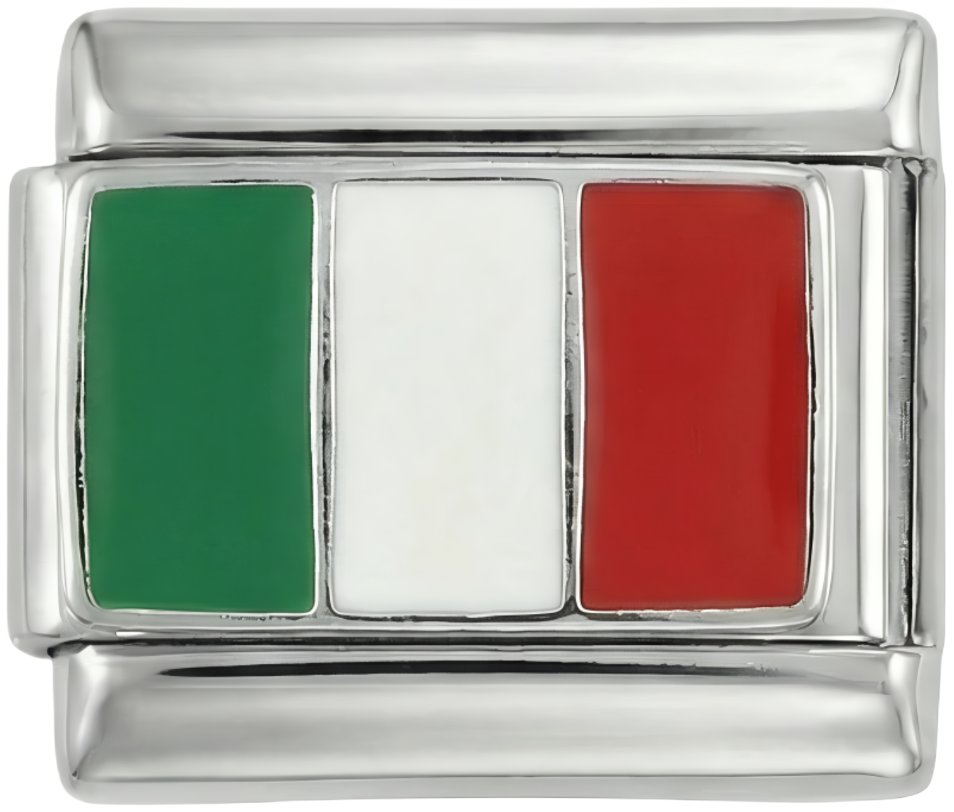 Italian lippu, hopealla