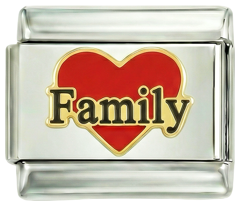Red Heart, Family, on Silver - red-heart-family-on-silver.png