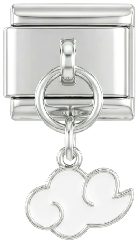 Valkoinen pilvi hopealla