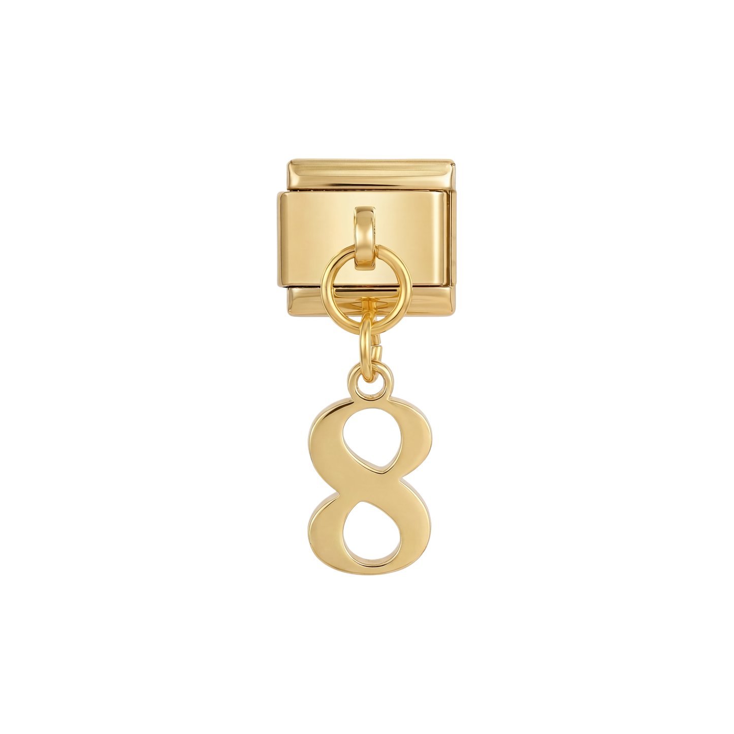 Number 8, Hanging, on Gold