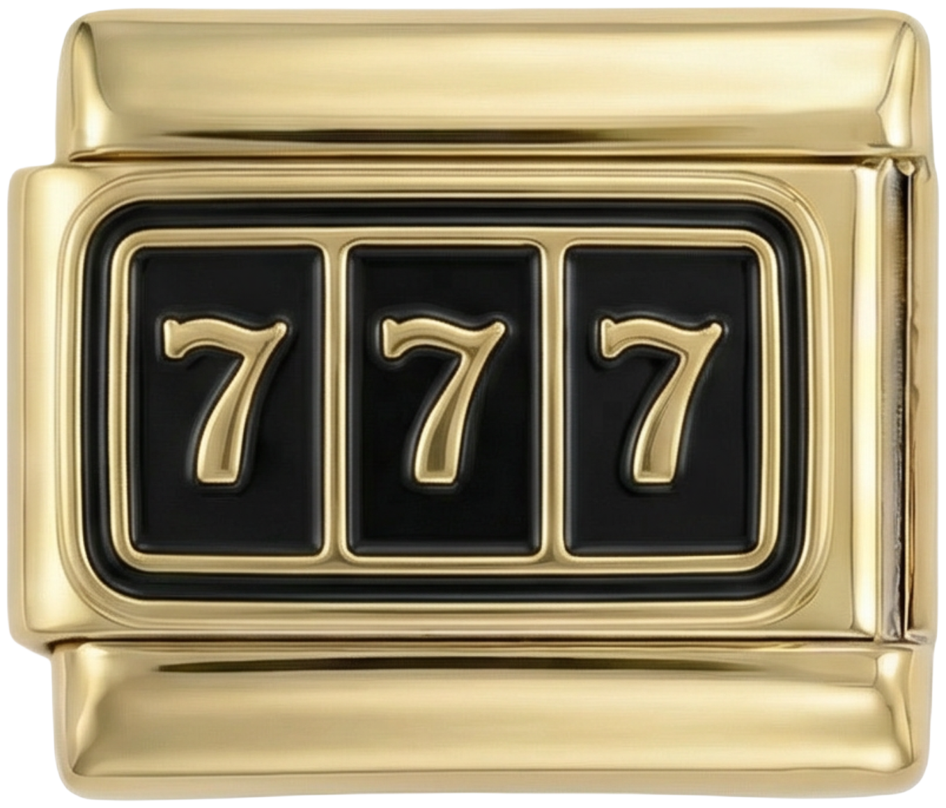 777 on Black Plate on Gold - 777-on-black-plate-on-gold.png