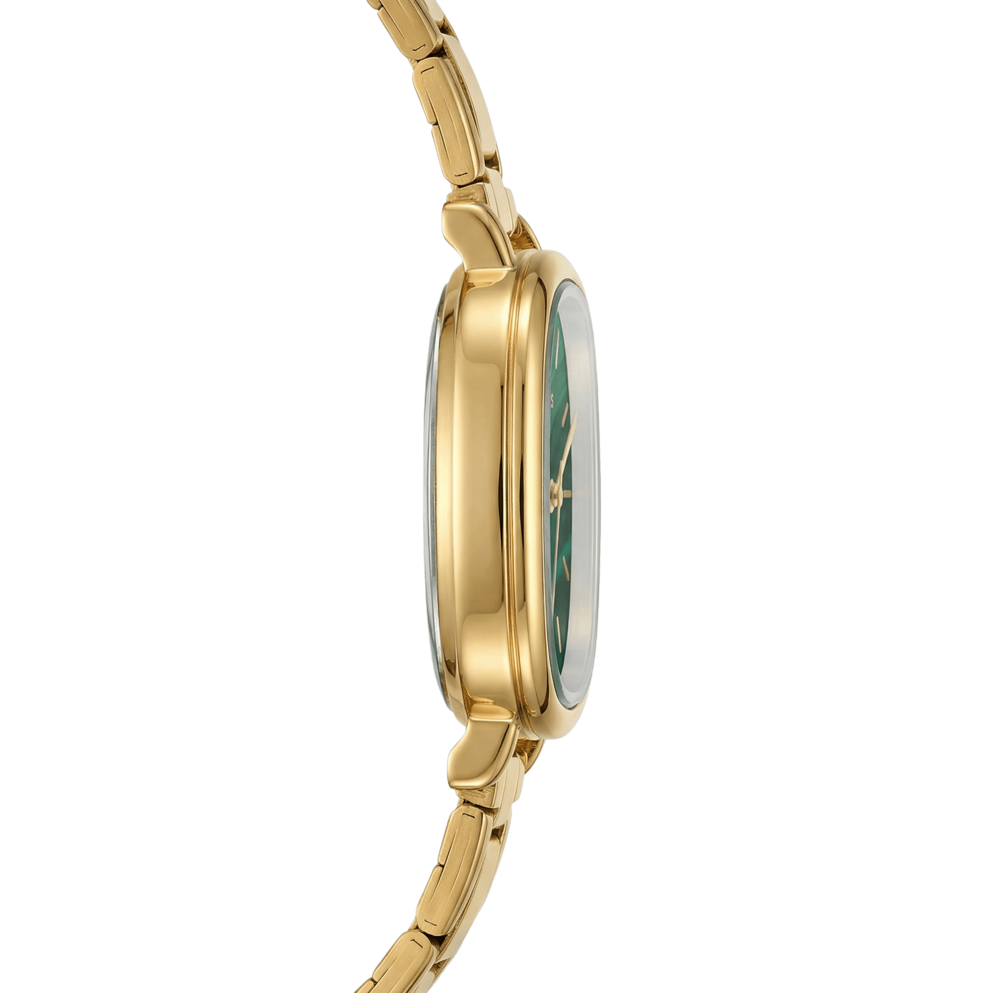 Capri – Kultainen smaragdinvihreällä kellotaululla