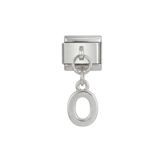 Number 0, Hanging, on Silver