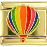 Hot Air Ballon Multicolor on Gold - Hot-Air-Ballon-Multicolor-on-Gold.png