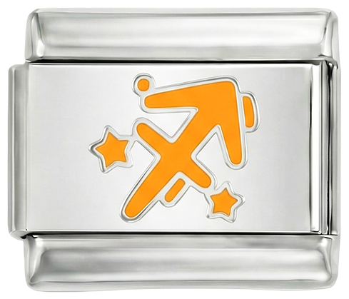 Sagittarius orange, on Silver - Sagittarius-orange-on-Silver.png
