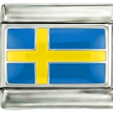 Ruotsin lippu, hopealla