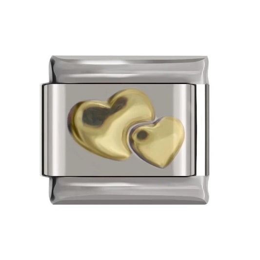 Double Heart, in Gold - Charms Official