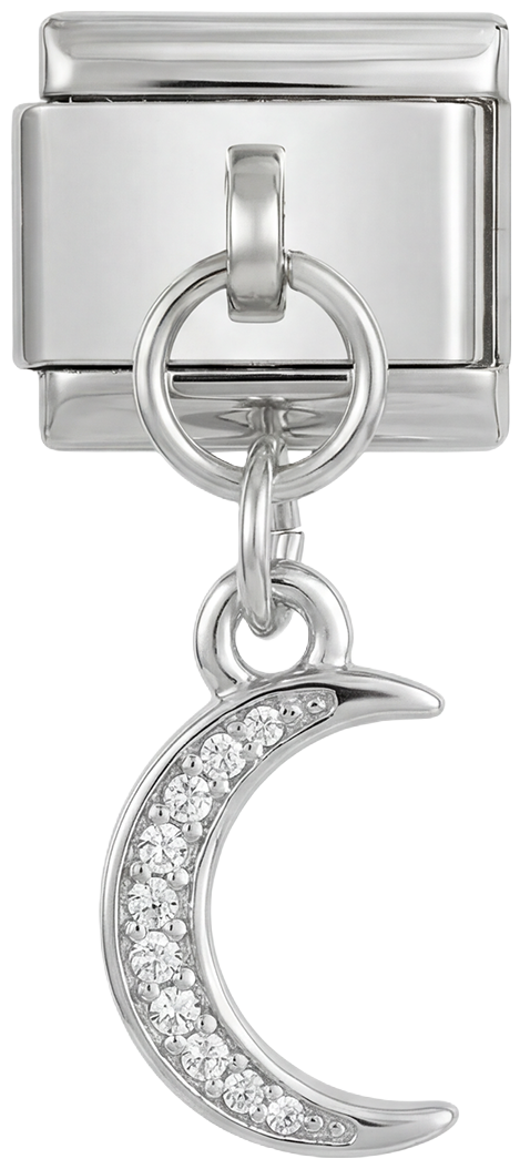 Moon with White Stones, on Silver - moon-with-white-stones-on-silver.png