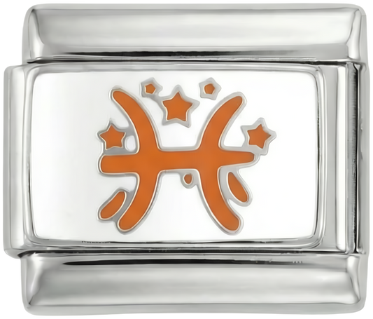 Pisces Orange, on Silver - pisces-orange-on-silver.png