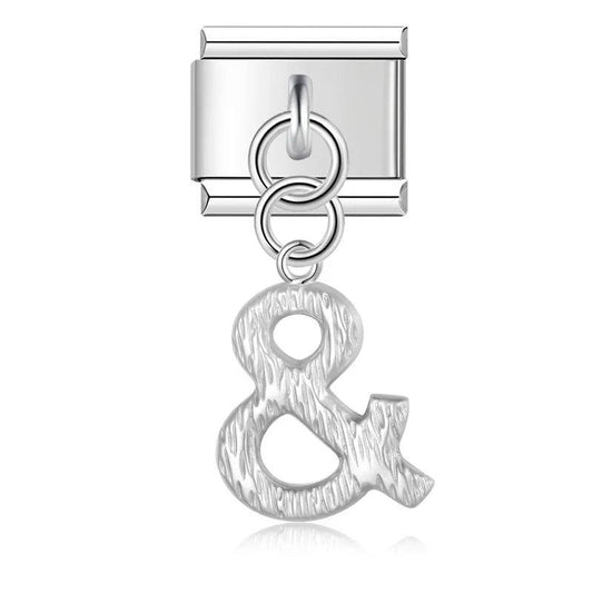 Sign &, Hanging, on Silver - Charms Official